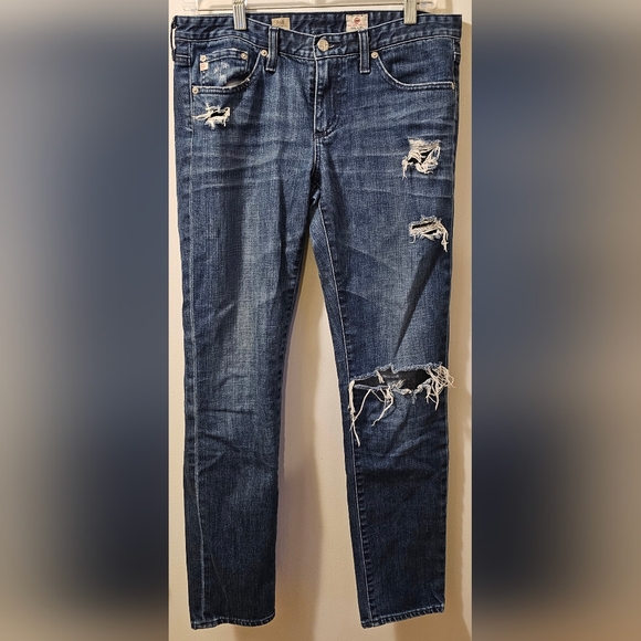 Ag Adriano Goldschmied Denim - AG Adriano Goldschmied Jeans The Stilt Cigarette Distressed Women’s Size 29R